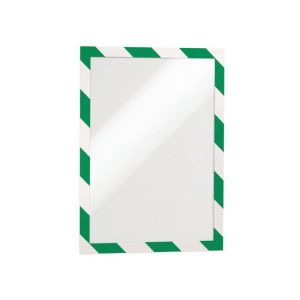 Samolepící Duraframe Security A4, zeleno-bílý, bal.2 ks