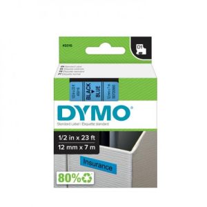 Samolepící páska Dymo D1 12 mm modrá/černá