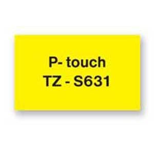Samolepící páska Brother TZe-S631 12 mm žlutá/černá