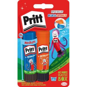 Lepicí tyčinka Pritt Glue Sticks 2x20g Metallic Color (Orange and Blue)