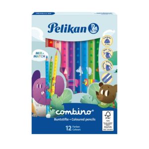 Barvičky Pelikan Combino se zvířecími motivy silné 12ks