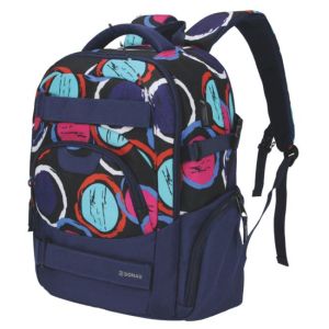 Školní batoh DONAU barevné kruhy