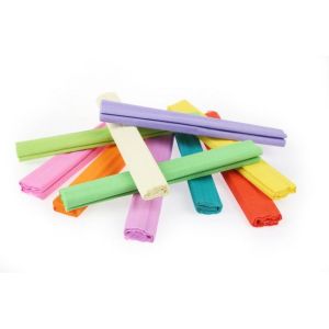 Krepový papír Gimboo 50x200cm mix pastelových barev