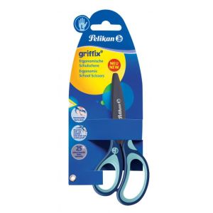 Nůžky Pelikan Griffix pro leváky v blistru modré