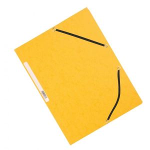 Kartonový obal hladký s gumičkou Q-CONNECT žlutý