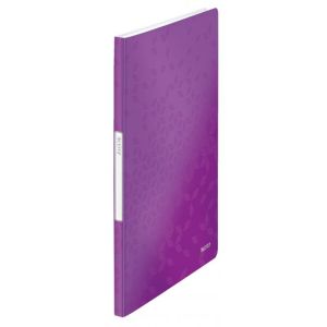 Katalogová kniha 20 Leitz WOW purpurová