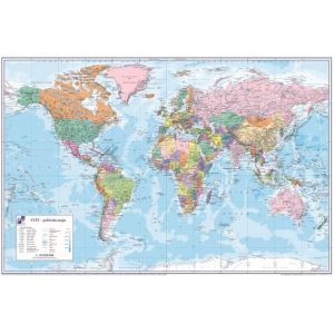 Podložka na stůl KARTON PP s mapou světa 40x60cm