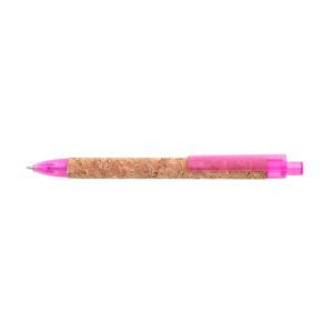 Kuličkové pero KORK s povrchem z korku růžové