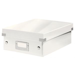 Malá organizační krabice Click &amp; Store bílá
