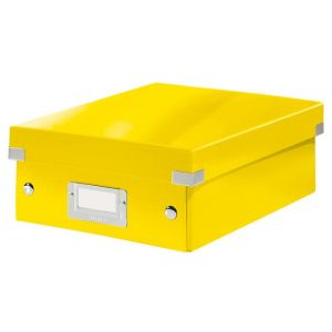 Malá organizační krabice Click &amp; Store žlutá