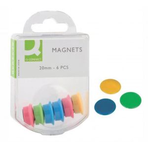 Magnety Q-CONNECT 20mm mix barev 6 ks