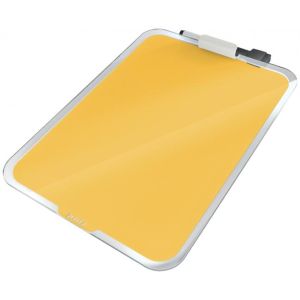 Flipchart stolní skleněný Leitz Cosy teplý žlutý