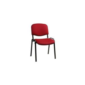 Konferenční židle ISO N červená D3, kostra černá
