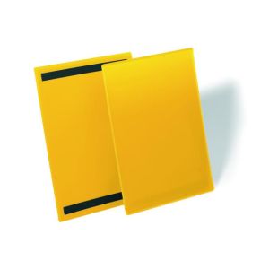 Magnetická kapsa na dokumenty 210x297mm na výšku 50ks žlutá