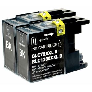 Cartridge Brother LC1280XLBKBP2, dvojbalení, černá (black), alternativní