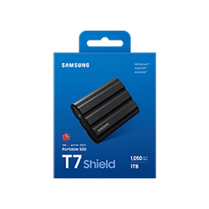 Samsung T7 Shield/1TB/SSD/Externý/2.5"/Čierna/3R MU-PE1T0S/EU