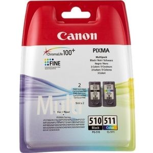 Cartridge Canon PG-510 + CL-511, dvojbalení, multipack, originál