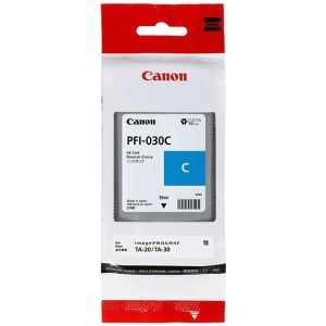 Cartridge Canon PFI-030C, 3490C001, azurová (cyan), originál