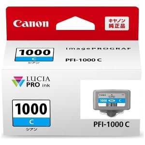 Cartridge Canon PFI-1000C, azurová (cyan), originál