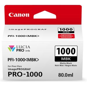 Cartridge Canon PFI-1000MBK, matná černá (matte black), originál