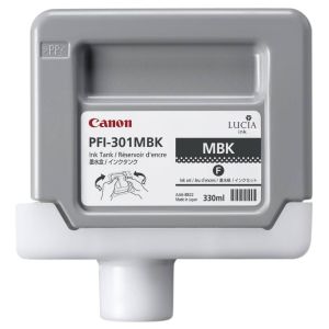 Cartridge Canon PFI-301MBK, matná černá (matte black), originál