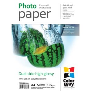 Fotopapír - A4 / 155g - oboustranný, lesklý, 50 ks v balení
