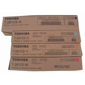Toner Toshiba T-281CE-C, azurová (cyan), originál