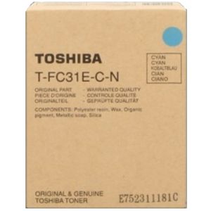 Toner Toshiba T-FC31E-C-N, azurová (cyan), originál