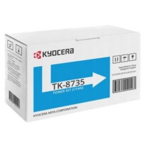 Toner Kyocera TK-8735C, 1T02XNCNL0, azurová (cyan), originál