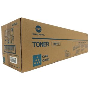 Toner Konica Minolta TN611C, A070450, azurová (cyan), originál