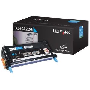 Toner Lexmark X560A2CG (X560), azurová (cyan), originál