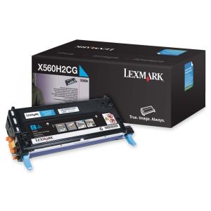 Toner Lexmark X560H2CG (X560), azurová (cyan), originál