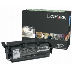 Toner Lexmark X651H11E (X651, X652, X654, X656, X658), černá (black), originál