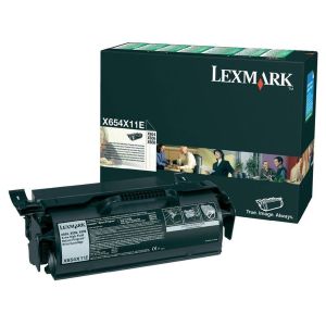 Toner Lexmark X654X11E (X654, X656, X658), černá (black), originál