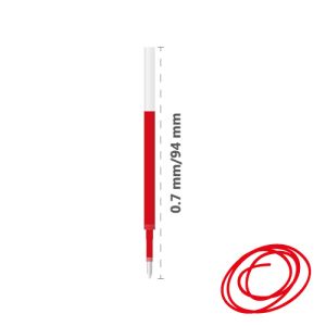 Náplň gelová MILAN Gel Touch 0,7 mm - červená