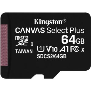 Kingston Canvas Select Plus A1/micro SDXC/64GB/100MBps/UHS-I U1 / Class 10 SDCS2/64GBSP