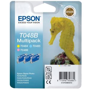 Cartridge Epson T048B, Y + LC + LM, trojbalení, multipack, originál