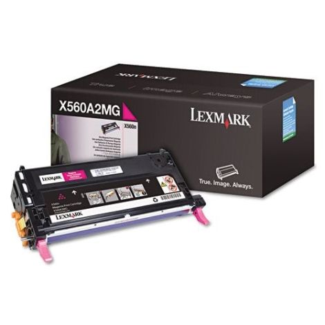 Toner Lexmark X560A2MG (X560), purpurová (magenta), originál