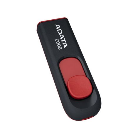 32GB USB ADATA C008  černo/červená (potisk) AC008-32G-RKD