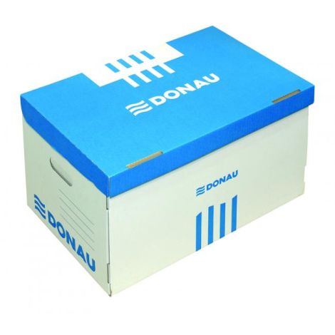 Archivní krabice s odnímatelným víkem DONAU modrá 545×363×317 mm