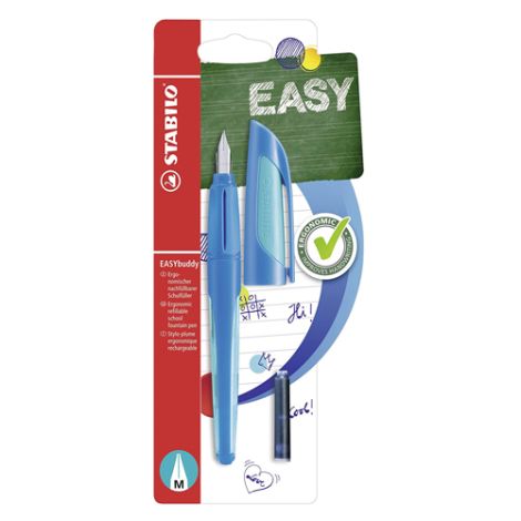 Pero bombičkové STABILO EASYbuddy - dark/light blue M, blistr