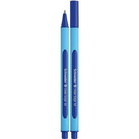 Kuličkové pero, 0,5 mm, s uzávěrem, Schneider "Slider Edge M", modré