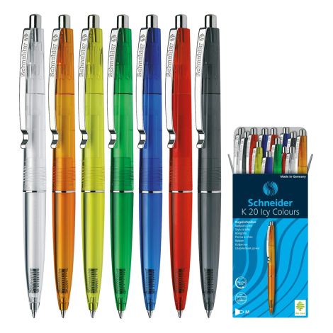 Kuličkové pero Schneider "K20" Icy Colours Refill 774 M blue