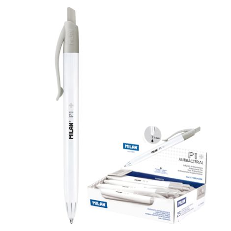 Pero kuličkové MILAN P1 Antibacterial 1,0mm - černé