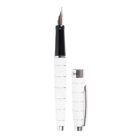 Sada kuličkové a plnící pero ONLINE Lined White, černá náplň