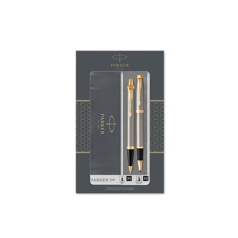 Parker IM Brushed Metal GT souprava roller a kuličkové pero