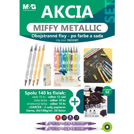 Popisovač M&G Metallic SET
