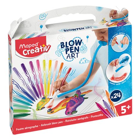 Sada Maped Creativ Blowpen Pop´Art foukací pero - 24 barev