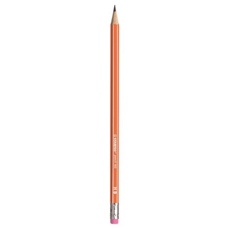 Tužka grafitová HB STABILO pencil 160 s gumou - oranžová