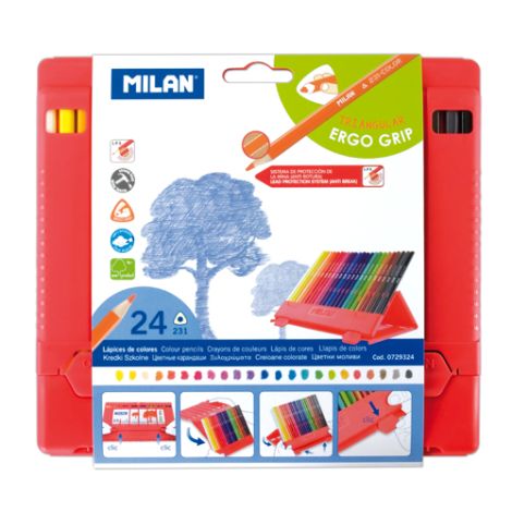 Pastelky MILAN trojhranné 24 ks v boxu